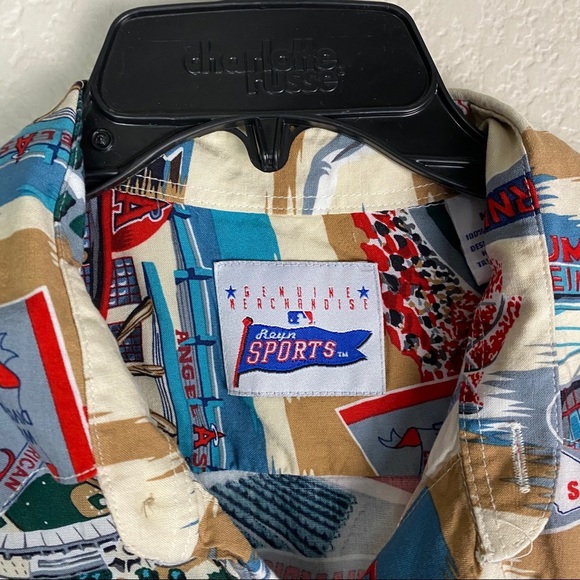 Anaheim Angels Reyn Sports Vintage Button Up Shirt - Picture 2 of 7